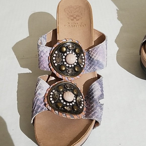 Vince Camuto lupa desert snake wedges B84 - Picture 4 of 7